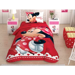 Lisanslı Minnie Lovely Glitter Tek Kişilik Nevresim Takımı