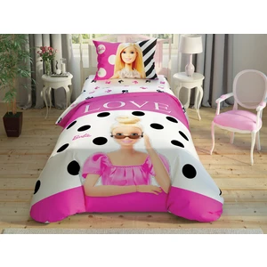 Lisanslı Barbie Glitter Tek Kişilik Nevresim Takımı