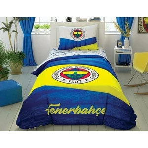 Lisanslı Tek Kişilik Nevresim Takımı Fenerbahçe Wooden