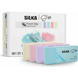 SİLKA PASTEL SİLGİ - 4 RENK (24'LÜ KUTU)