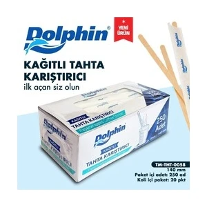 Tahta Karıştırıcı Kağıt Sargılı Pakette 250'li Kolide 20 Paket