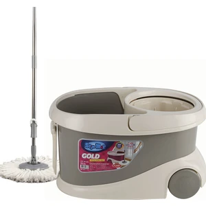 İkra Home Spin Mop Gold Tekerlekli Temizlik Seti Gri 20 Lt