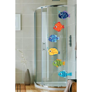 Sevimli Balıklar Duşakabin ve Banyo Sticker