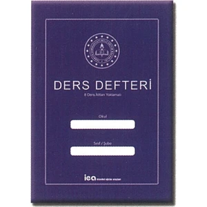 Ders Defteri - 6 Derslik Haftalık Alttan Yoklama Fişli