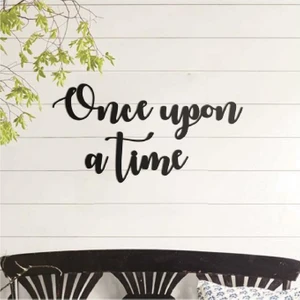 Once Upon A Time Duvar Süsü Duvar Yazısı Dekoratif Ahşap Duvar Süsü