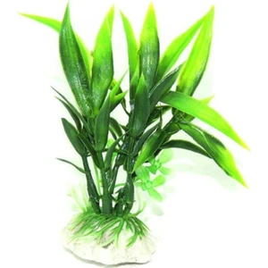 Akvaryum Plastik Bitki (Yeşil) 6 cm