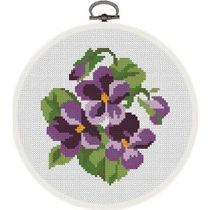 Esta Rosa Etamin Goblen Set 23x18 Cm