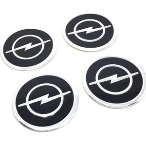 Özdemir Aksesuar Opel Alüminyum Yapıştırma Jant Göbeği Siyah 4'lü 60MM