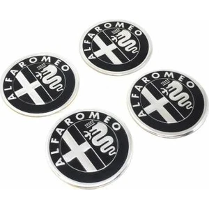 Özdemir Aksesuar Alfa Romeo Alüminyum Yapıştırma Jant Göbeği 4'lü 60MM