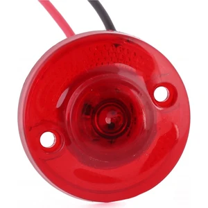 Mini Round Yuvarlak LED Lamba Tek LED Su Geçirmez 12/24 Volt