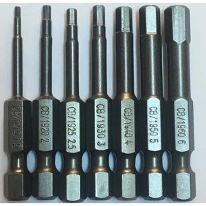 Ceta Form Cetaform 7 Adet x 5cm Takım Manyetik Bits Allen Alyan Matkap Ucu