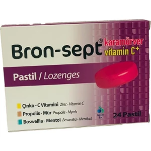 Karamürver + Beta Glukan + Vitamin C Pastil 24'lü