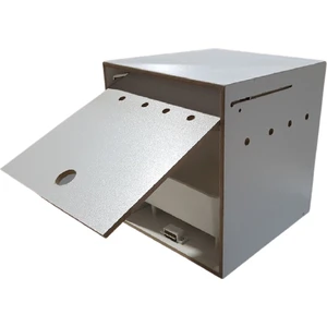 Muhabbet Kuş Yuvası - Kızaklı - Plastik Folluk -Ahşap Mdf Yuvalık 21,5 cm x 24 cm + 23 cm