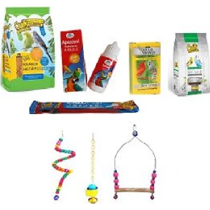 Quik Kuş Yem Bakım Seti + Oyuncak Set
