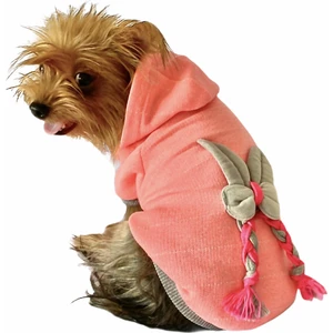 Pink Bunny Braid Kapşonlu Sweat By Kemique Köpek Kazağı