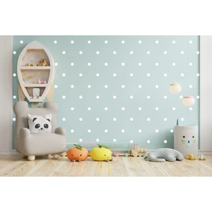 Elka Bayrak 3 cm Mat Beyaz Yuvarlak Puantiye Duvar Sticker 150 Adet