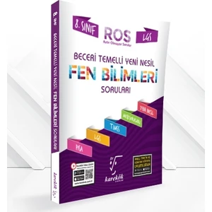 Karekök Yayıncılık 8. Sınıf Fen Bilimleri Beceri Temelli Yeni Nesil Soruları