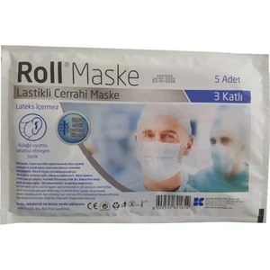 ROLL MASKE TEKLİ PAKETLERDE (50*3)150 ADET 3 KATLI FİLTRELİ