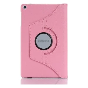 Samsung Galaxy T500-T505-T507 Kılıf 10.4 2020 Kılıf 360° Standlı Kılıf Koyu Pembe