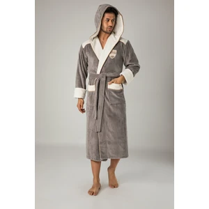 Atletic Sport Nakışlı Bambu Cotton Erkek Bornozu