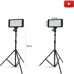 Gdx Pro LED 228 Bataryalı 2’li Sürekli LED Işık Seti