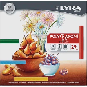 Polycrayons Soft Toz Pastel Seti 24 Renk