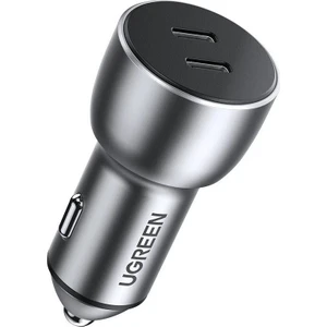 UGREEN 40W PD Hızlı Araç İçi Şarj Cihazı Çakmaklık Adaptörü 2xUSB-C, Uzay Grisi - 70594