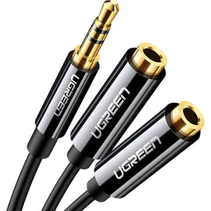 3.5mm 2li Aux Kulaklık Çoklayıcı Siyah