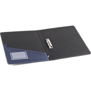 A4 Suni Deri Kollu Sıkıştırmalı Elite Evrak Sunum Klasörü 150 Yaprak Lacivert