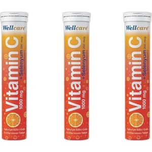Vitamin C + SELENYUM15 Efervesan Tablet 3'lü Set