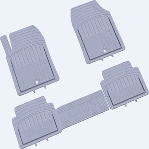 Pufi Kauçuk Paspas Universal Racing Havuzlu Gri / TEPAY511-G