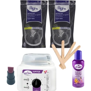 s Ağda Isıtıcı Makinesi 800 ml  +  s Siyah Boncuk Ağda x 2