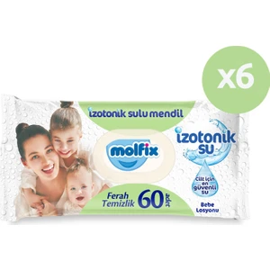 Izotonik Sulu Islak Mendil Ferah Temizlik 60'lı 6*60 360 Yaprak
