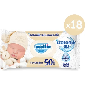 Izotonik Sulu Yenidoğan Islak Havlu 50'li 18*50 900 Yaprak