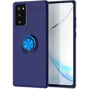 Case 4U Samsung Galaxy S20 FE Uyumlu Kılıf Autofocus Shockprof Ravel Yüzüklü Standlı Slikon Kapak Mavi