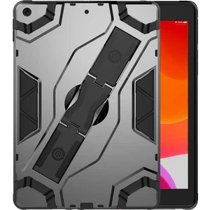 Case 4U Apple iPad 7/8. Nesil Kılıf 10.2" Darbeye Dayanıklı Defens Silikon Tablet Arka Kapak Gri - Siyah