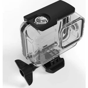 GO208 Gopro Hero 8 Black Uyumlu 60 Metre Waterproof Housing Su Geçirmez  Muhafaza Kılıf