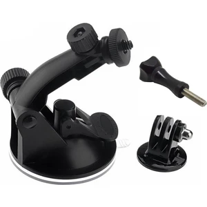 GP71AV Eken Sjcam Gopro Aksiyon Kameralarla Uyumlu Pivot Vidalı Vakumlu Cam Vantuz Tutucu 3 Parçalı Set