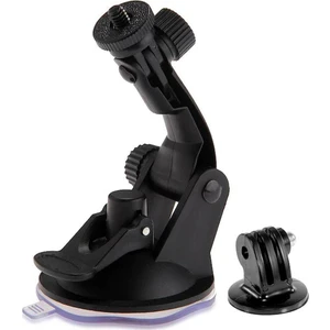 GP71A Eken Sjcam Gopro Aksiyon Kameralarla Uyumlu Tripod Bağlantı Aparatlı Vakumlu Cam Vantuz Tutucu 2 Parçalı Set