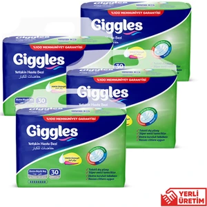 Yetişkin Hasta Bezi Eksta Büyük Boy (Extra Large) 4 Paket (120 Adet) Bel Boy:120 - 160 Cm