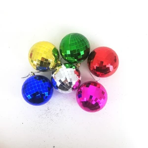GENC DIJITAL BASKI Yılbaşı Ağaç Süsü Disko Topları 6 Adet (7 Cm)
