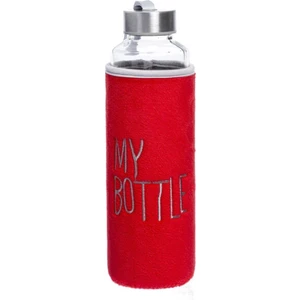 My Bottle Kılıflı Cam Matara 470 ml Kırmızı