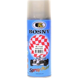 Bosny 1130-WHİTE Perl (Beyaz Inci) Sprey Boya 400 cc