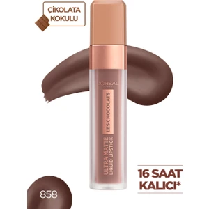 L'Oréal Paris Les Chocolats Likit Mat Ruj 858 Oh My Choc!