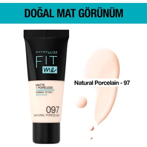 Maybelline Fit Me Matte Fondöten 97 Natural Porcelain