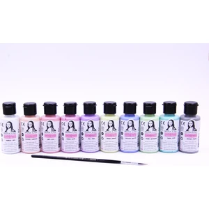 Mona Lisa  Chalky Akrilik 40ML  Pastel Renkler Set 10 Renk + Fırça