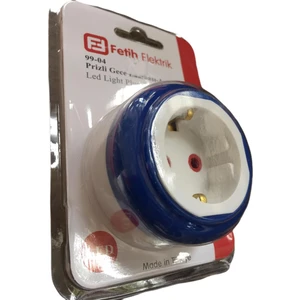 Fetih elektrik Prizli Gece Lambası LED -Anahtarlı