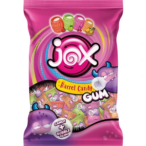 JOX GUM Bonbon Meyve Aromalı Sakız Dolgulu Bonbon Şeker (5 G X200 Adet)