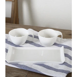 Rosa Beyaz Porselen Sosluk