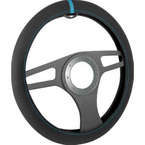 Direksiyon Kılıfı Alcantara Tek Çizgi Mavi